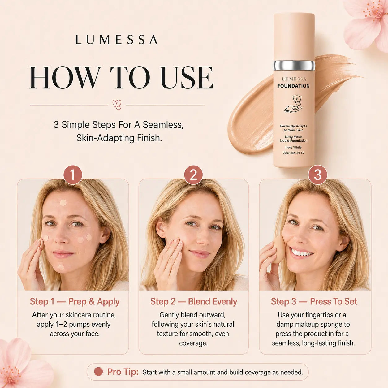 Color-Changing 4 in 1 Foundation