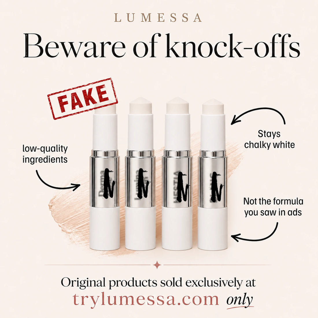 Lumessa Colour-Changing Foundation Stick - Buy 1 Get 1 FREE