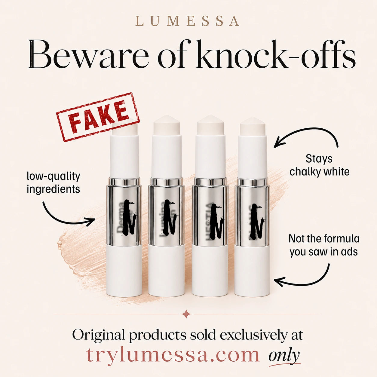 Lumessa Colour-Changing Foundation Stick - Buy 1 Get 1 FREE